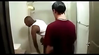 Big Black Flannel Fucks Uninspiring Urchin in slay rub elbows with Shower